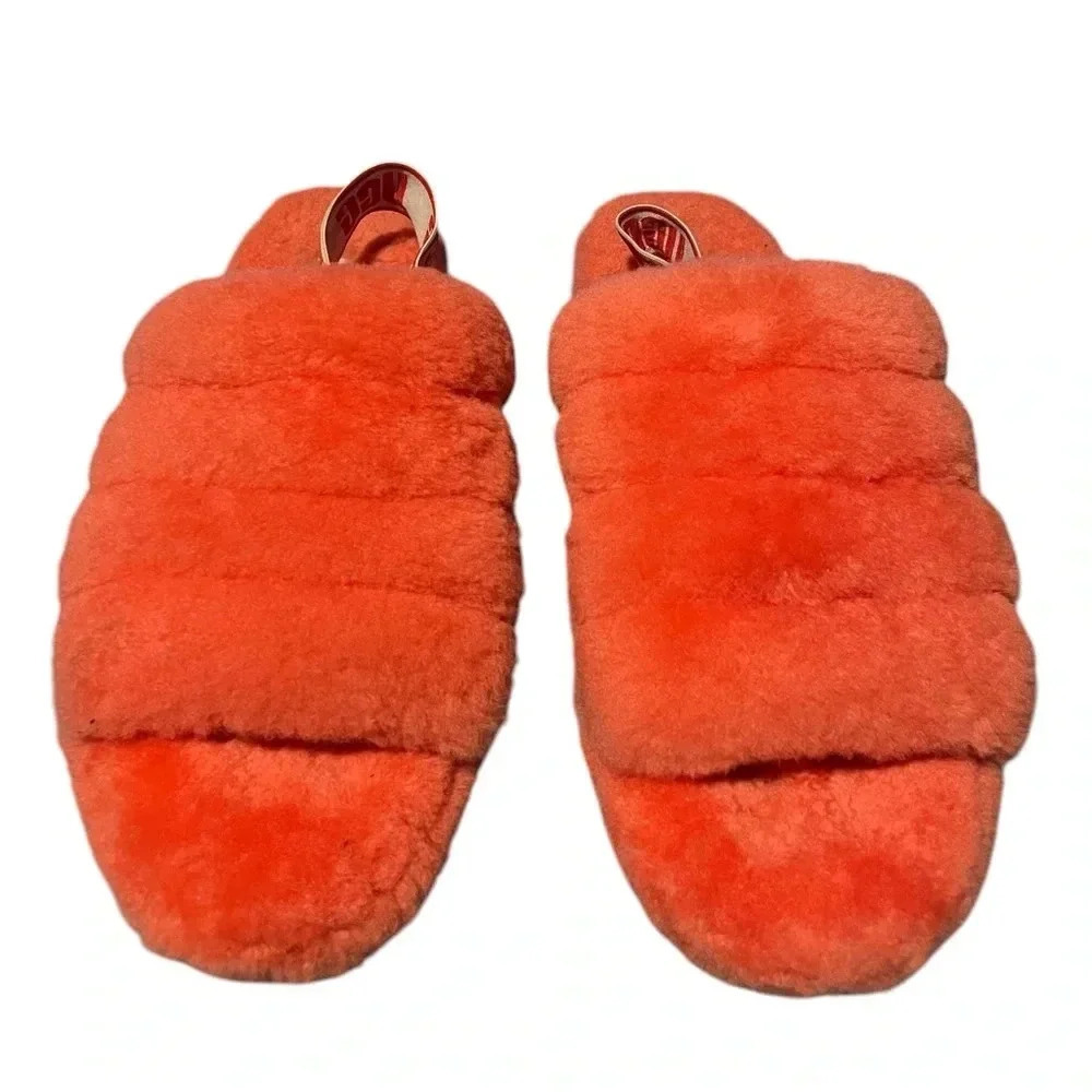 UGG Women's Fluff Yeah Slide Sheepskin Slippers - Picture 2 of 4